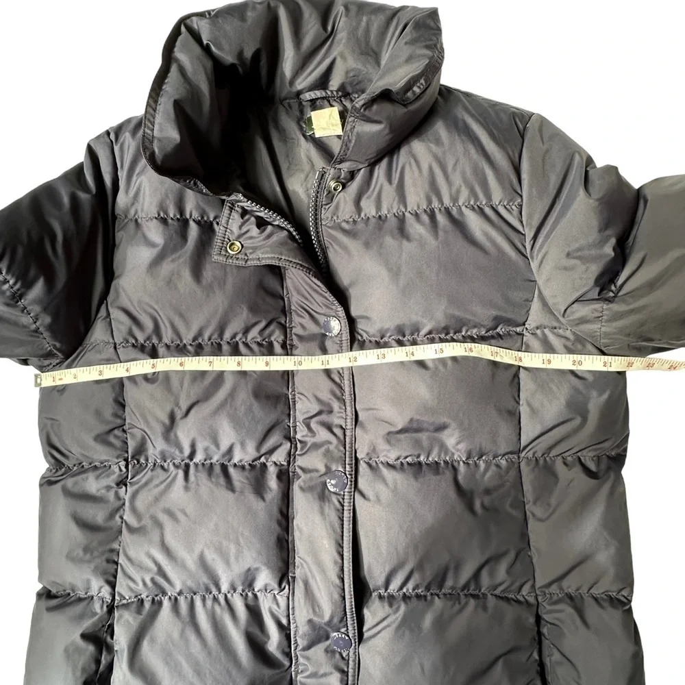 J.Crew Navy Longline Puffer Coat Size L - Picture 4 of 7